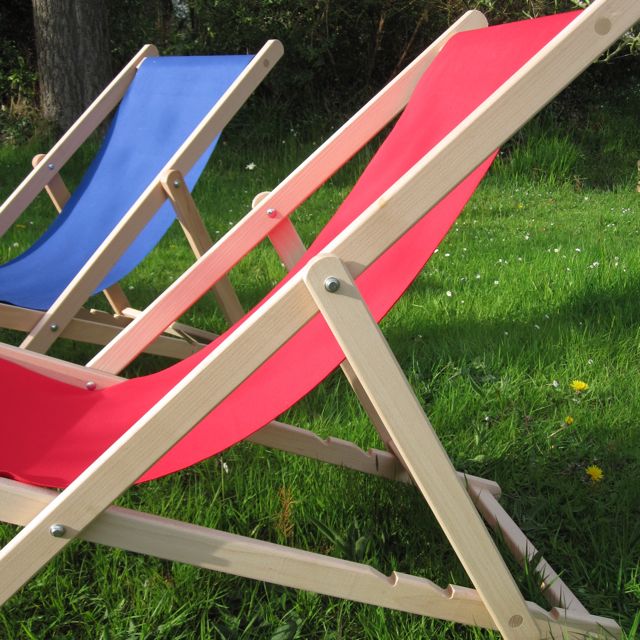 Traditional garden deck chairs